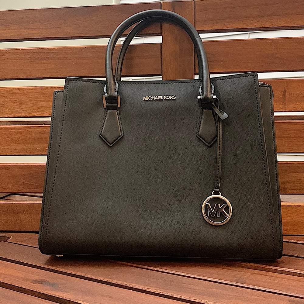 Michael Kors Hope Large Saffiano Leather Satchel Tote